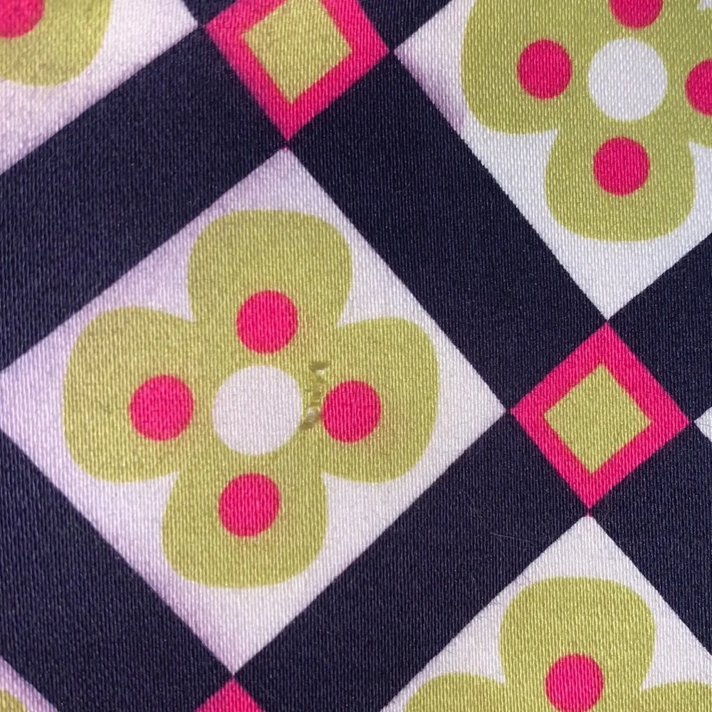 NWT Hartstrings 10 Woven Jumper Dress Navy Green Pink *Flaw - Picture 11 of 15